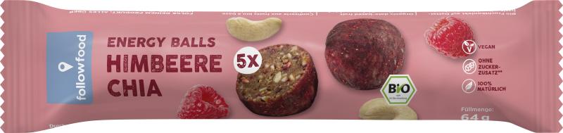 followfood Bio Energy Balls Himbeere Chia