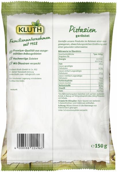 Kluth Pistazien geröstet & ungesalzen