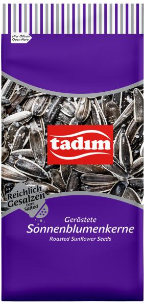 Tadim schwarze Sonnenblumenkerne geröstet, reichlich gesalzen