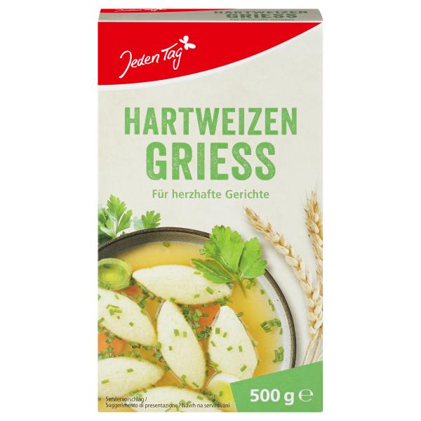 Jeden Tag Hartweizen Griess