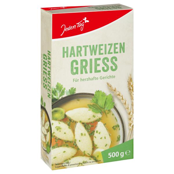 Jeden Tag Hartweizen Griess