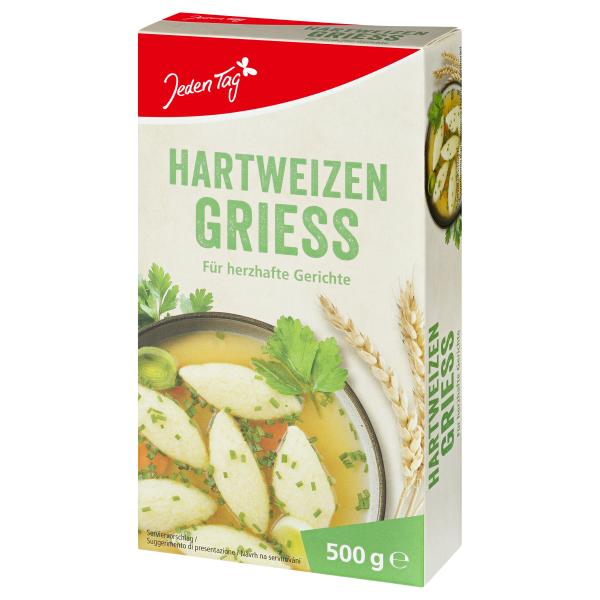 Jeden Tag Hartweizen Griess