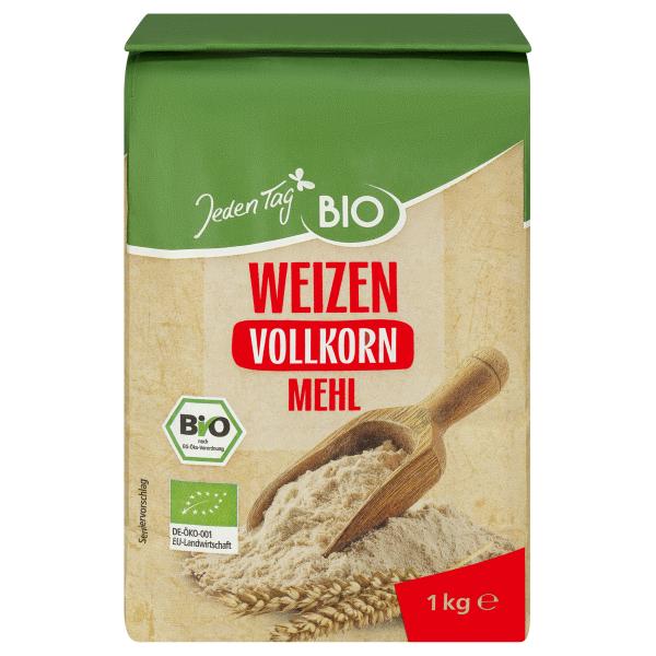 Jeden Tag Bio Weizen Vollkorn Mehl