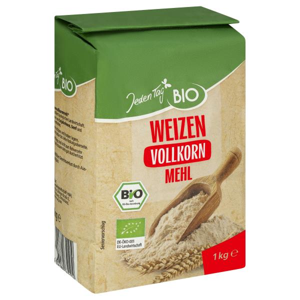 Jeden Tag Bio Weizen Vollkorn Mehl