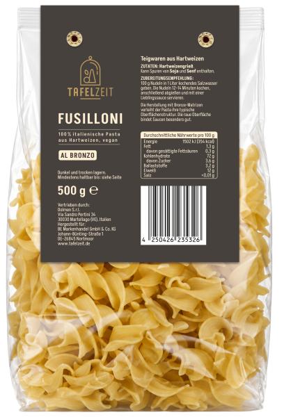 Tafelzeit Fusilloni