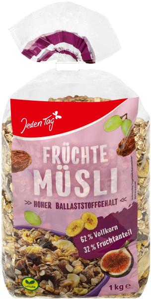 Jeden Tag Früchte Müsli