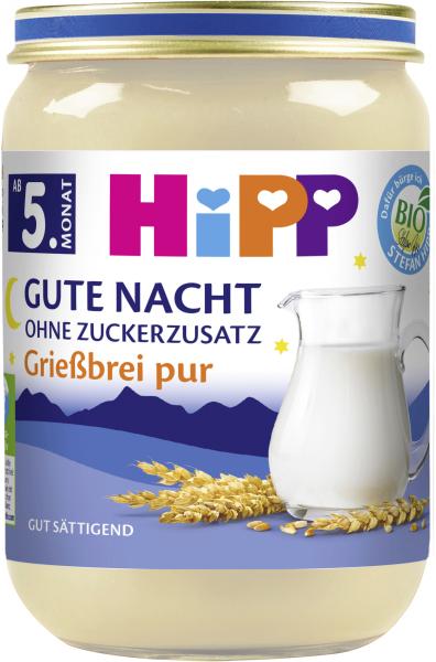 Hipp Gute Nacht Grießbrei pur
