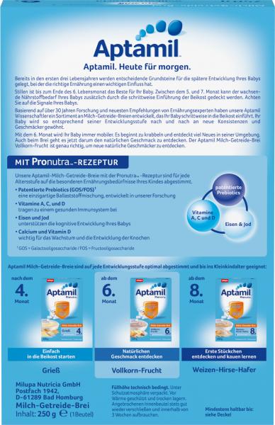 Milupa Aptamil Pronutra Milch-Getreide-Brei Vollkornfrucht
