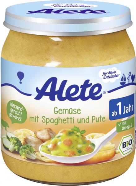 Alete Gemüse mit Spaghetti & Pute
