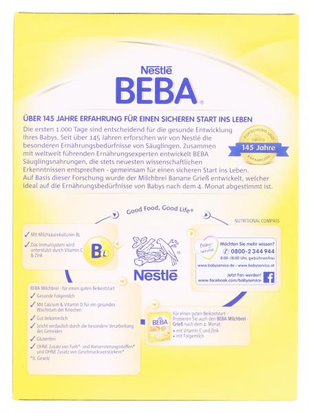 Nestlé Beba Milchbrei Banane Grieß