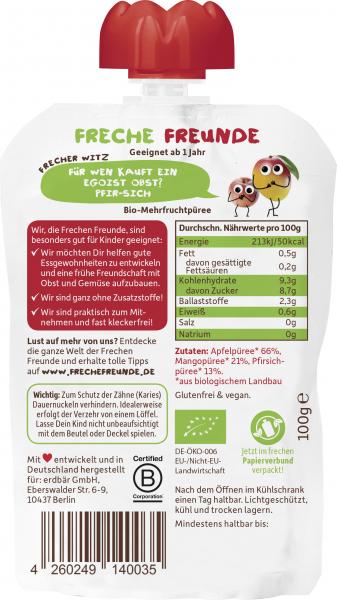 Freche Freunde Quetschie Apfel-Mango-Pfirsich 