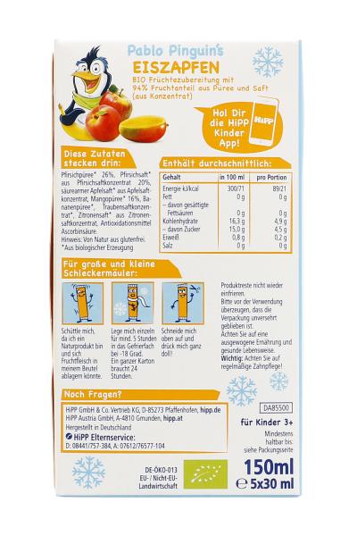 Hipp Kinder Eiszapfen Pfirsich-Mango 