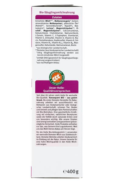 Holle Demeter Bio Anfangsmilch 1 von Geburt an