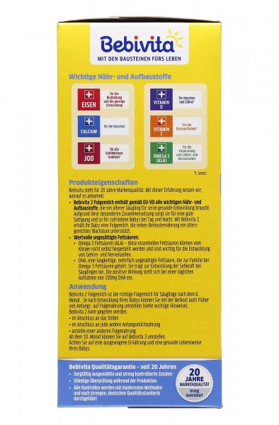 Bebivita Folgemilch 2 nach dem 6. Monat