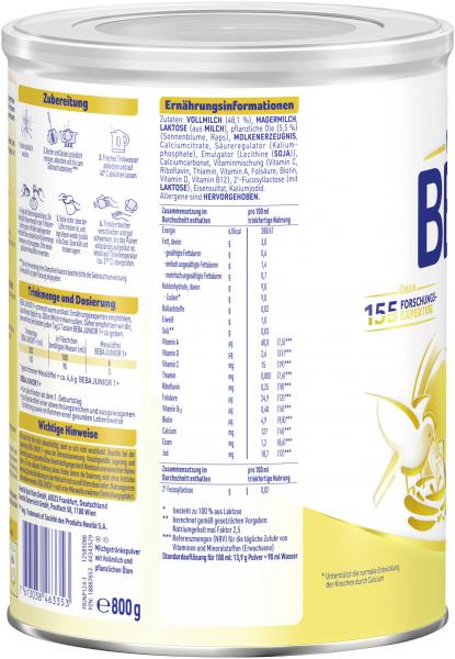 Nestlé BEBA Kindermilch Junior 1+ ab dem 12. Monat