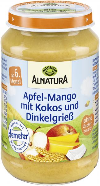 Alnatura Apfel-Mango-Kokos mit Dinkelgrieß