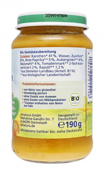 Alnatura Buntes Gemüse mediterraner Art