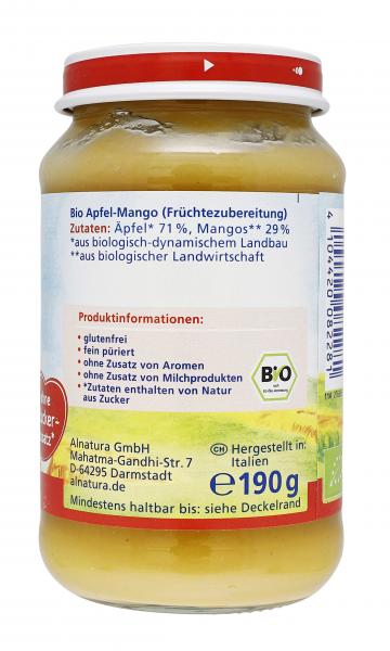 Alnatura Apfel mit Mango 100% Frucht