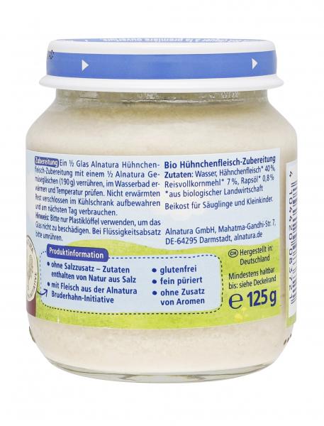 Alnatura Hühnchenfleisch-Zubereitung