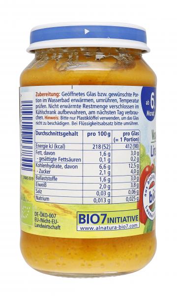 Alnatura Linsengemüse mit Couscous