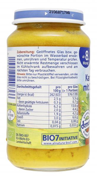 Alnatura Karotten-Fenchel mit Dinkelspaghetti und Lachs