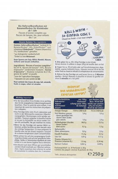 Alnatura Kinder Porridge Hafer & Banane