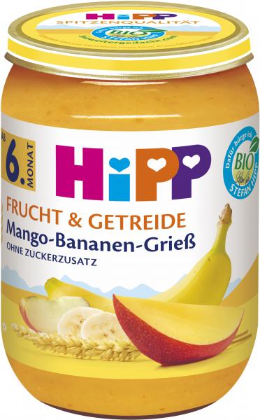 Hipp Frucht & Getreide Mango-Bananen-Grieß