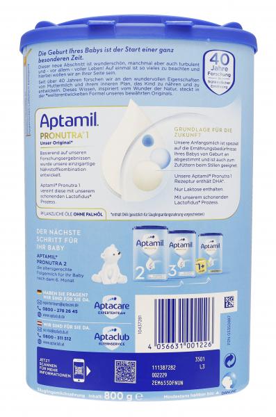 Aptamil Pronutra Anfangsmilch von Geburt an