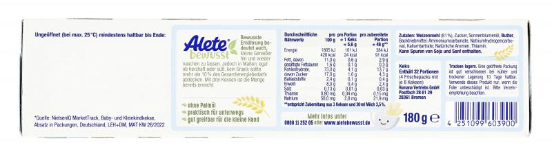 Alete Kinder Keks ab 8. Monat