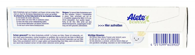 Alete Kinder Keks ab 8. Monat