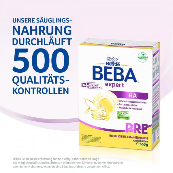 BEBA expert Ha Pre Hydrolysierte Anfangsnahrung von Geburt an