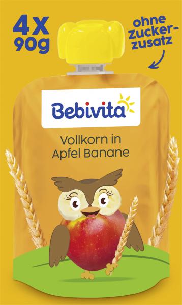 Bebivita Kinderspass Vollkorn in Apfel Banane