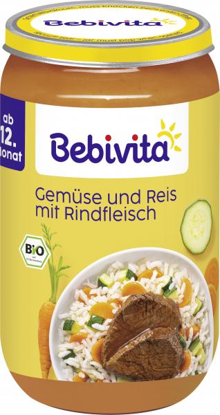 Bebivita Gemüse und Reis mit Rindfleisch
