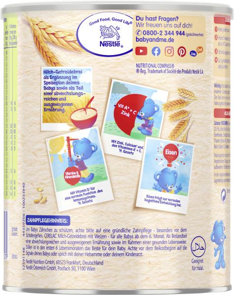 Nestle Cerelac Milch-Getreidebrei