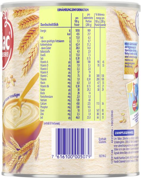 Nestle Cerelac Milch-Getreidebrei