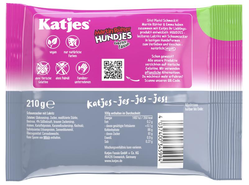 Katjes Martin Rütter Hundjes Lakritz