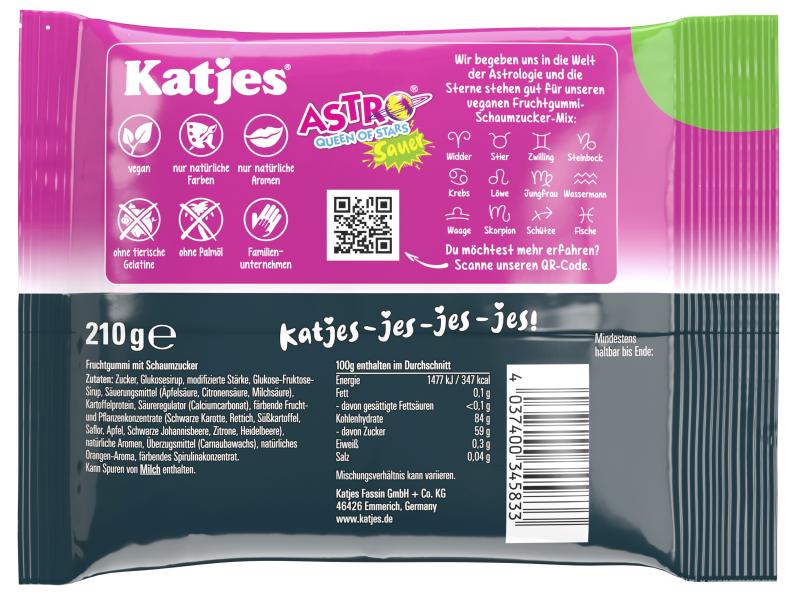 Katjes Astro Queen of Stars Sauer