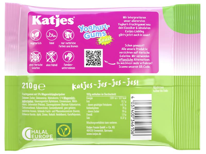 Katjes Yoghurt Gums Sauer