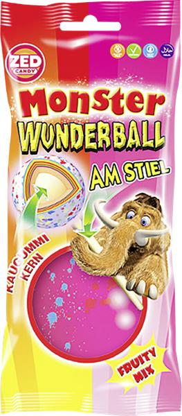 Monster Wunderball am Stiel Fruity Mix