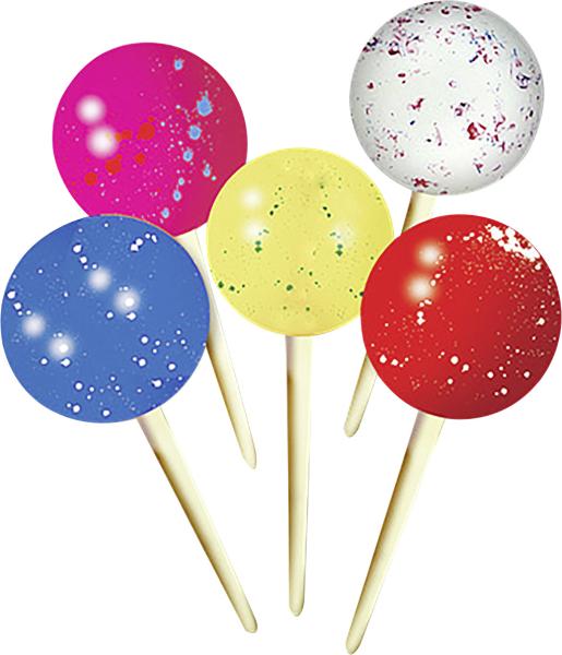 Monster Wunderball am Stiel Fruity Mix