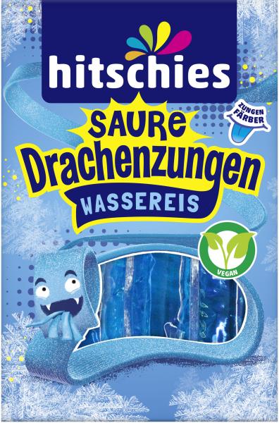 Hitschies Saure Drachenzungen Wassereis blau