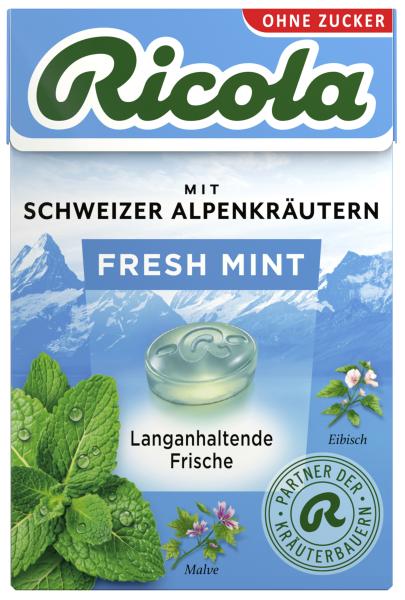Ricola Fresh Mint ohne Zucker Box