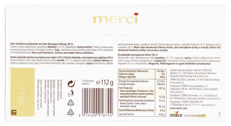Merci Tafel Edel Marzipan