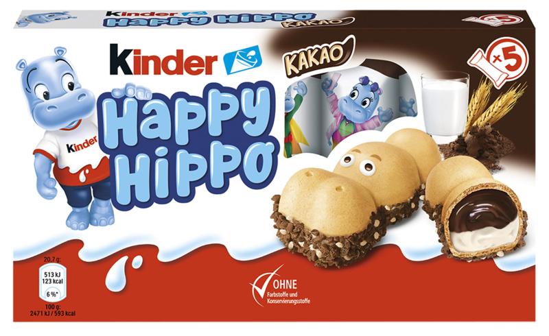 Kinder Happy Hippo Kakao 5er Pack