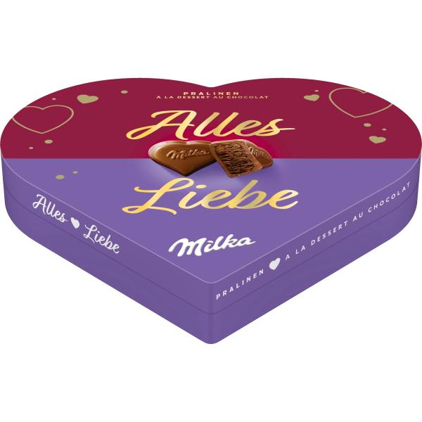 Milka Pralinen Geschenkherz Alles Liebe