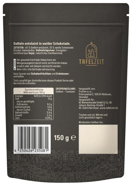 Tafelzeit Schoko Datteln Weiße Schokolade