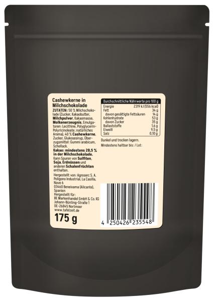 Tafelzeit Cashewkerne in Milchschokolade