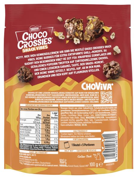 Nestle Choco Crossies Snack Vibes Salted Popcorn