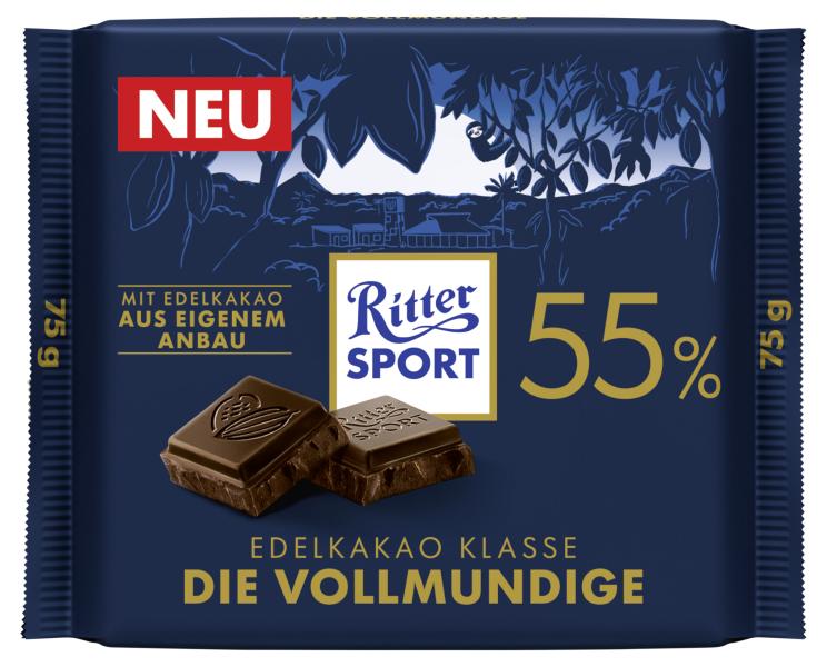 Ritter Sport Edelkakao Klasse 55% Die Vollmundig