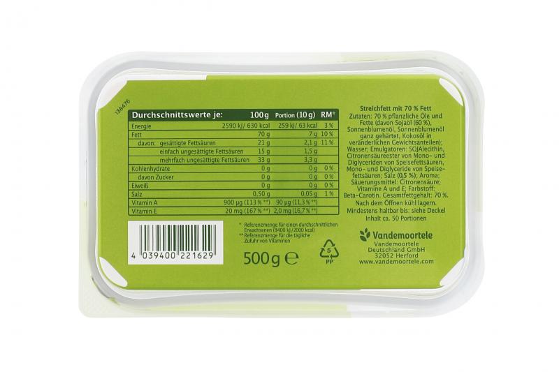 Sojola Soja Margarine ohne Palmöl